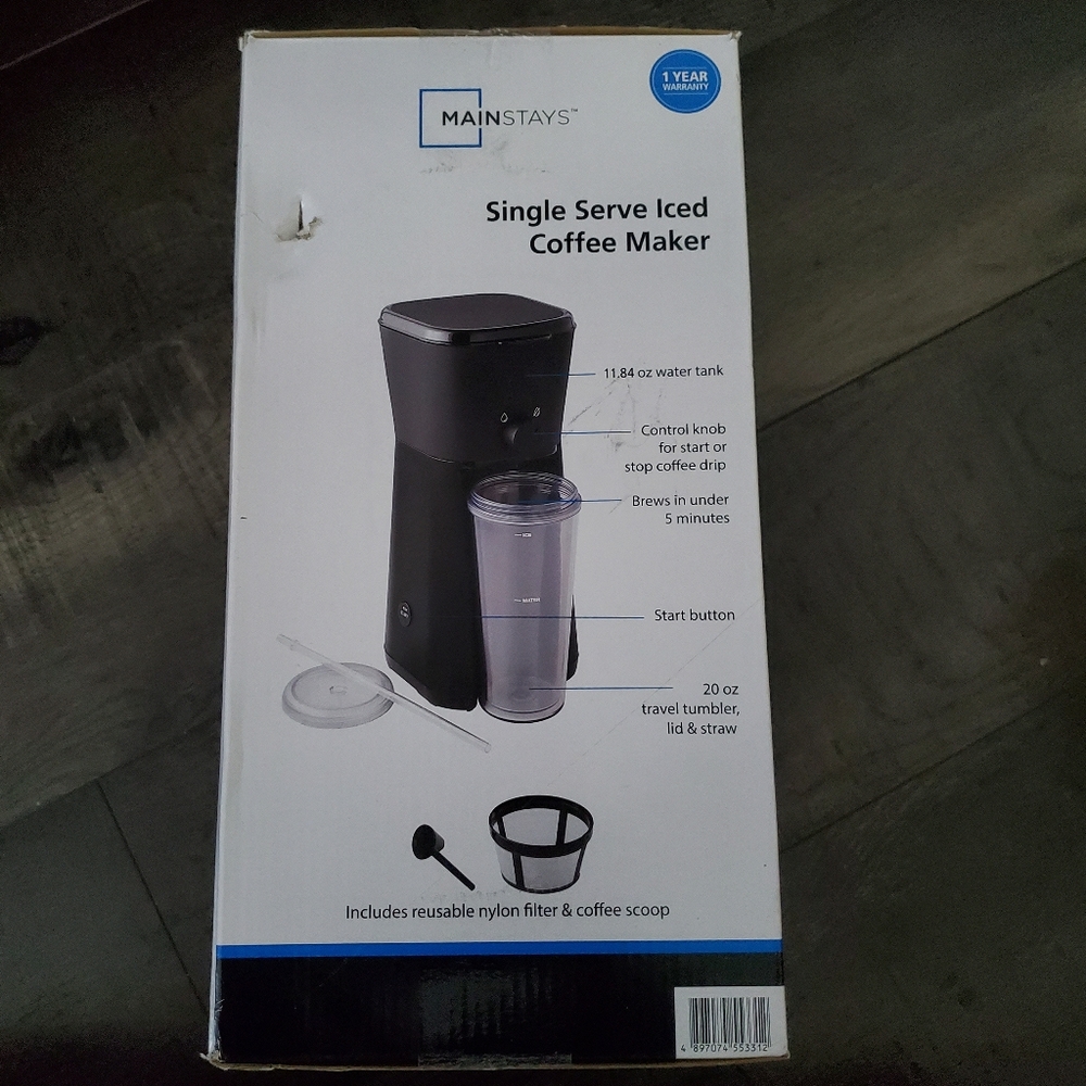 Mainstays Single Serve Iced Coffee Maker